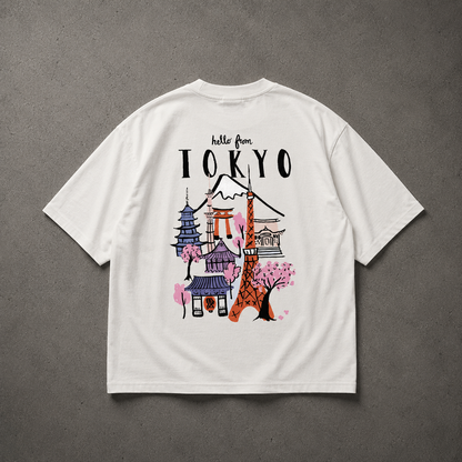 TOKYO TOWN OVERSIZED T-SHIRT