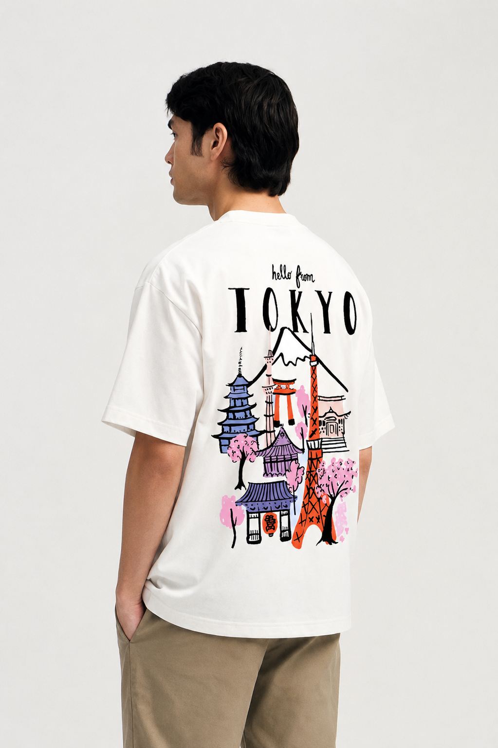 TOKYO TOWN OVERSIZED T-SHIRT