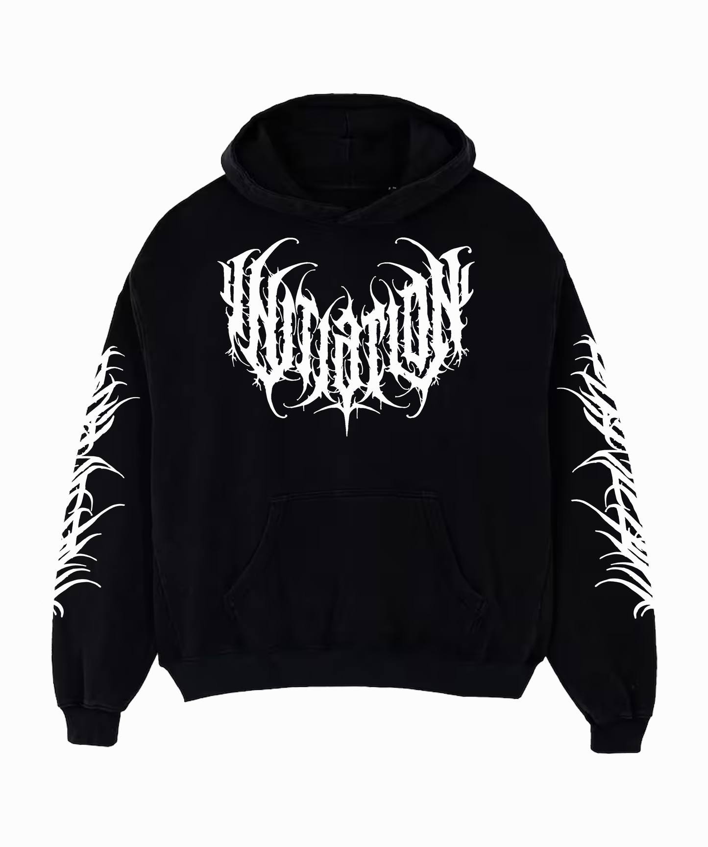 METAL FONT OVERSIZED HOODIE