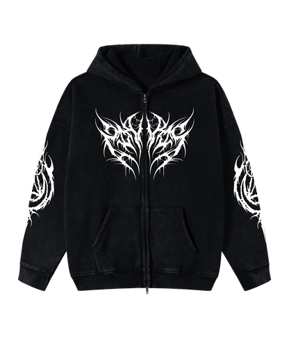 RAGE ZIPPER HOODIE