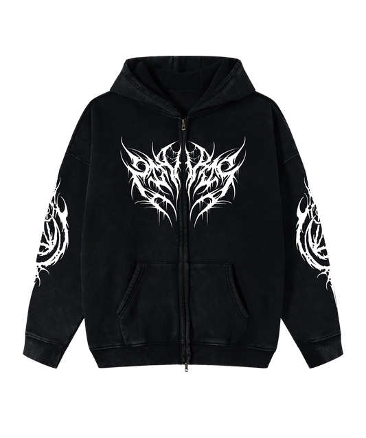 RAGE ZIPPER HOODIE