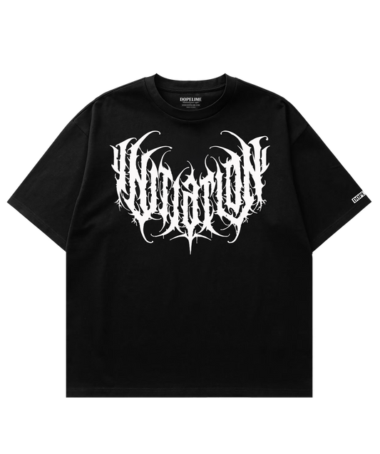 METAL FONT OVERSIZED T-SHIRT